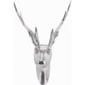 Hertenkop 49x39 cm zilver Aluminium